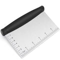 Multi-Purpose Dough Cutter Bench Scraper Stainless Steel Dough Pastry Bench Cutter Scraper for Bread Pizza JT138