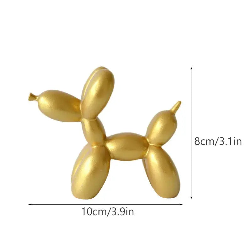Nordic Balloon Dog Figurines for Interior Resin Doggy Home Entrance Living Room Desktop Decoration Accessories Gifts