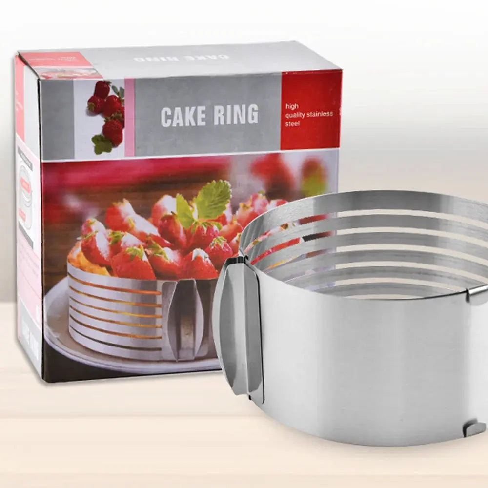 20CM 30CM Adjustable round Bread Cake Cutter Slicer Stainless Steel Cake Cutter 7 Layers Slicer Mousse Ring Mould Baking Gadgets