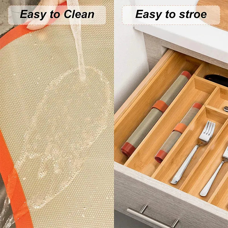 Silicone Baking Mat Non-Stick Reusable Silicone Pastry Baking Mat Food Grade Liquid Silicone Baking Mats KC0474