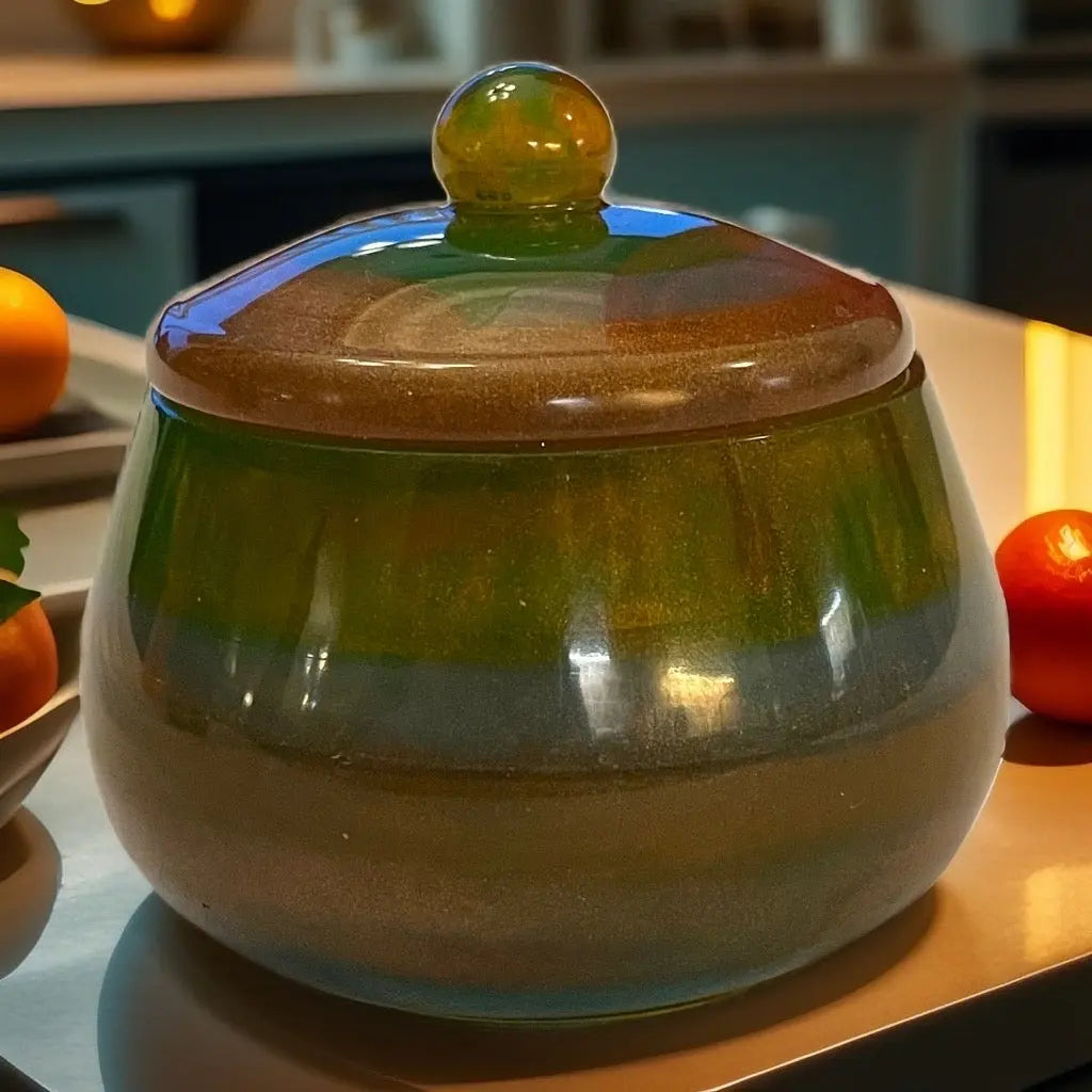 Handmade Epoxy Jar with Lid Epoxy-Crafts