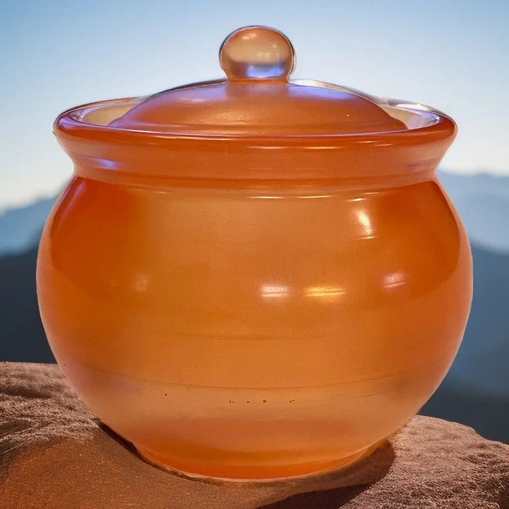 Exquisite Handmade Epoxy Jar with Lid | Elegant Glass-like Storage and Décor Min butikk