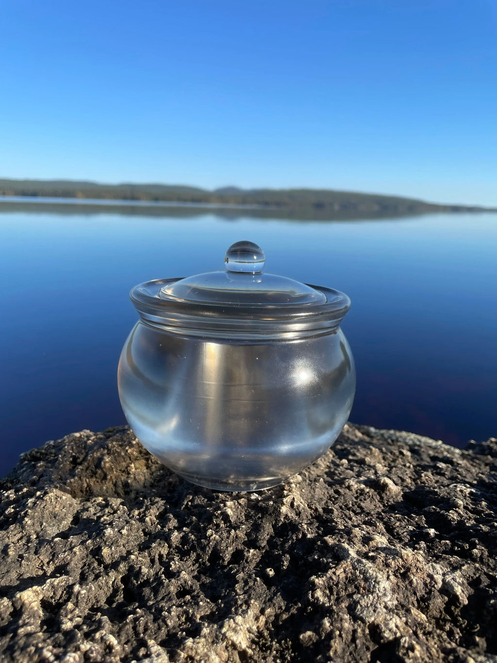 Utsøkt håndlaget dekorativ epoxy krukke med lokk (Kopi) Epoxy-Crafts