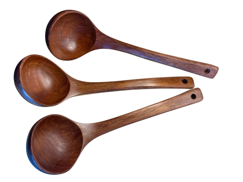 Suppe Øse – Håndlaget Kjøkkenredskap i Naturlig Tre Epoxy-Crafts