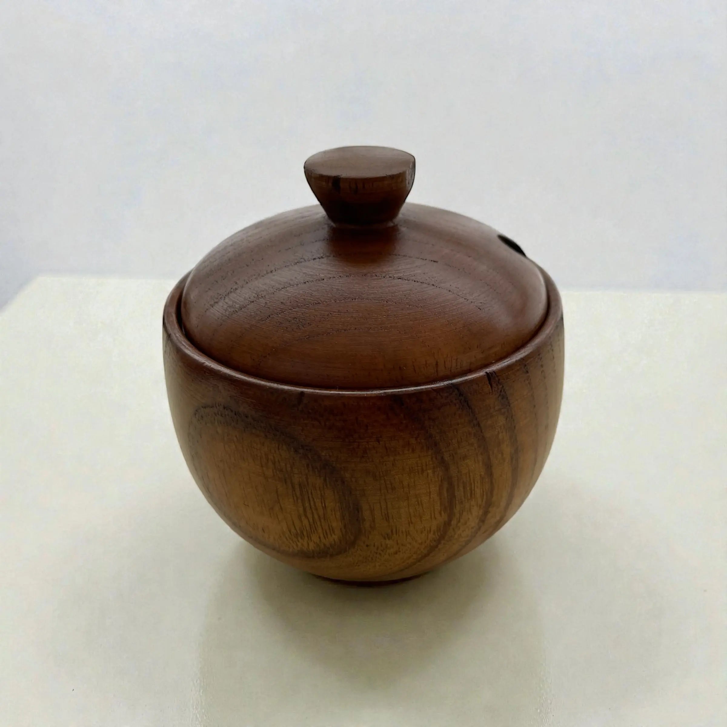 🌿 Salt- og Krydder krukke i Tre – Med Lokk og Skje! 🌿 Epoxy-Crafts