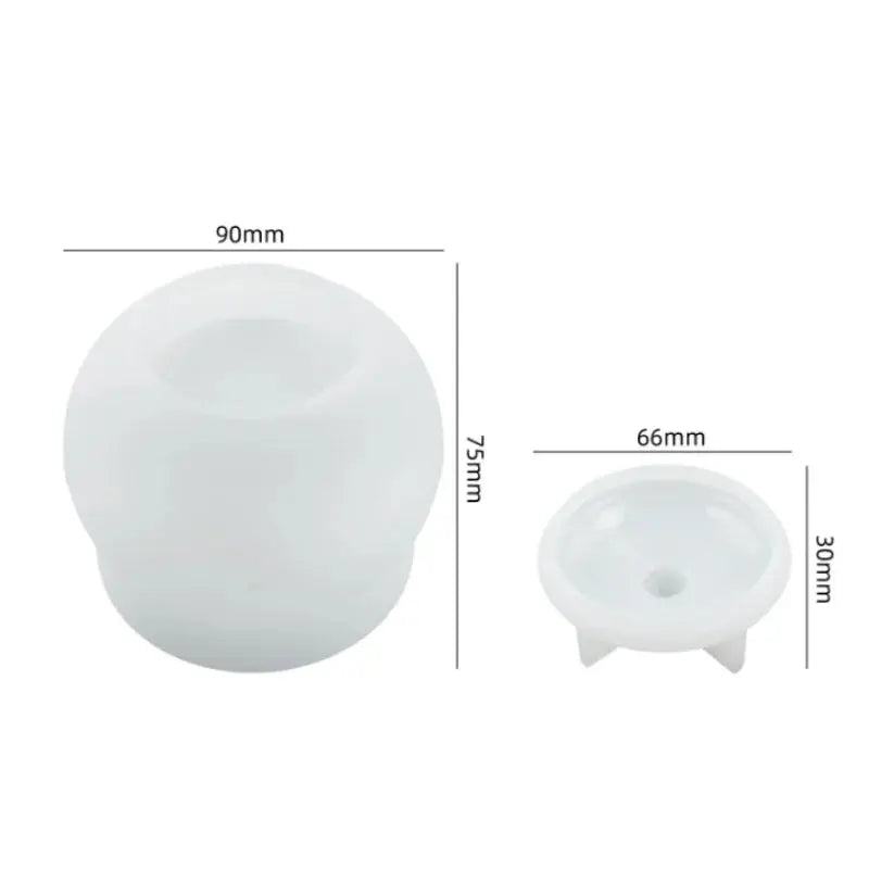 DIY Storage Box Crystal Epoxy Resin Mold with Lid Jar Mirror Silicone Mold