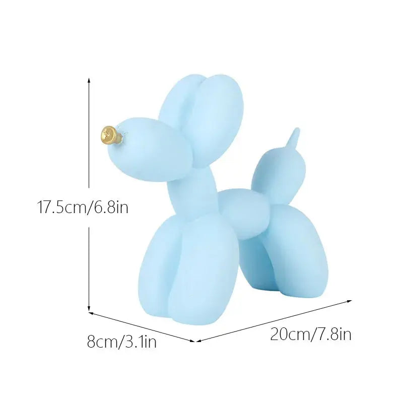 Nordic Balloon Dog Figurines for Interior Resin Doggy Home Entrance Living Room Desktop Decoration Accessories Gifts
