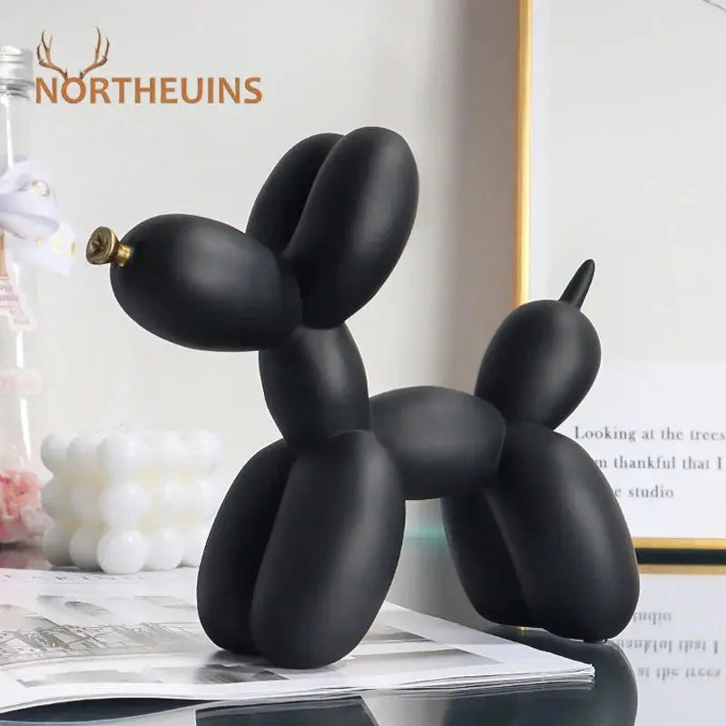 Nordic Balloon Dog Figurines for Interior Resin Doggy Home Entrance Living Room Desktop Decoration Accessories Gifts