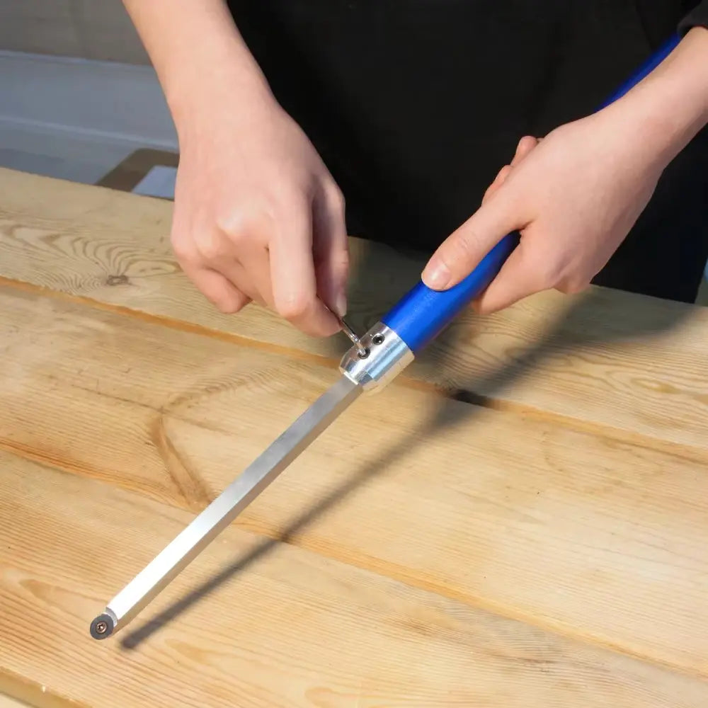 Carbide Insert Cutter Woodturning Tool Swan Neck Wood Turning Chisel Blade & Aluminum Handle for Woodworking Lathe Machine